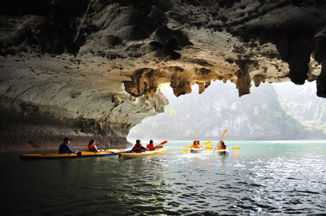 people in during kayak trip